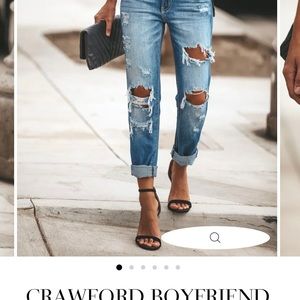 Distressed Boyfriend Jean